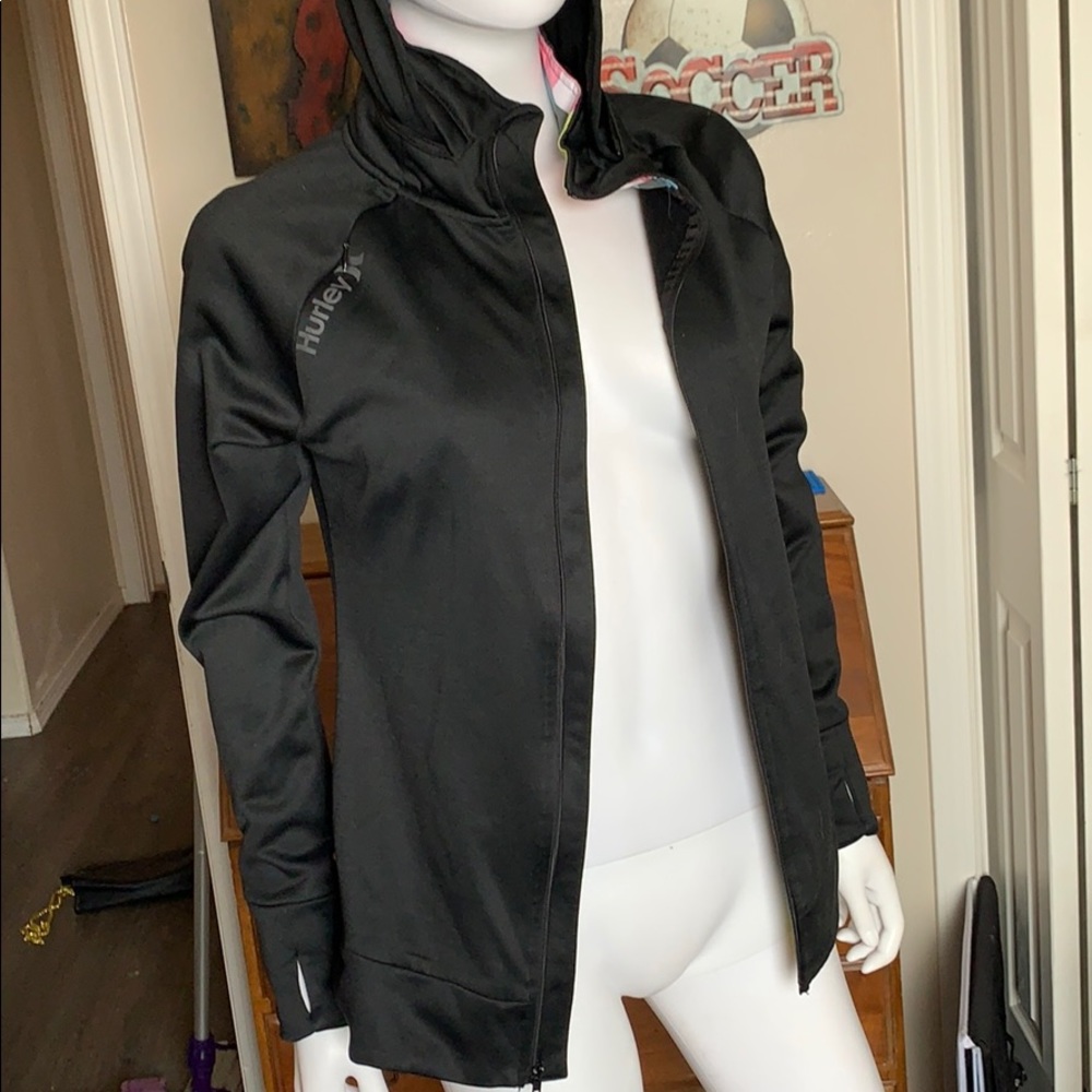 Hurley Nike dri fit women’s zip up hoodie Sz 4